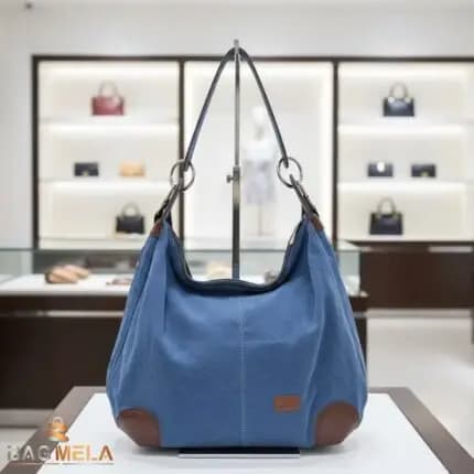 Rh-01 Denim Ladies Hand Bag - Sky Blue